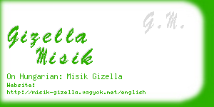 gizella misik business card